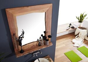 WOODLAND Koupelnové zrcadlo 70x78 cm, přírodní, akácie