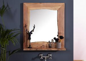 WOODLAND Koupelnové zrcadlo 70x78 cm, přírodní, akácie