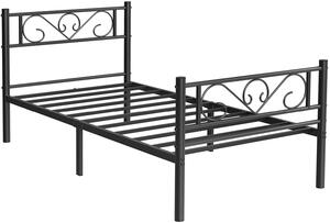 Kovová postel VASAGLE 90 x 190 cm