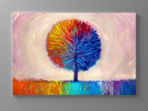 Liox Obraz kouzelný barevný strom Rozměr: 100 x 65 cm