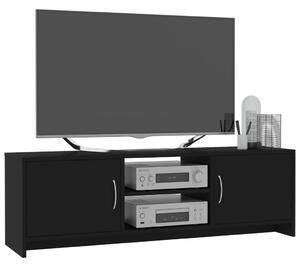 TV stolek Sacramento - dřevotříska - 120 x 30 x 37,5 cm | černý