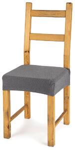 Multielastický potah na sedák na židli Comfort šedá, 40 - 50 cm, sada 2 ks