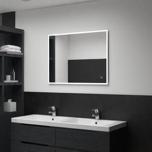Koupelnové zrcadlo s LED světly a dotykovým senzorem | 80x60 cm