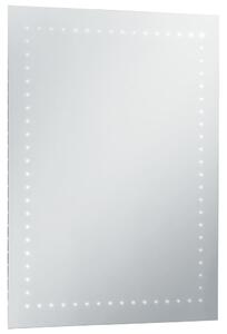 Koupelnové nástěnné zrcadlo (tečky) s LED osvětlením | 60x80 cm