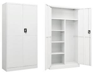 Uzamykatelná skříň bílá 90 x 40 x 180 cm ocel