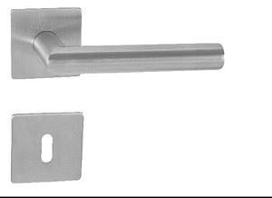 Dveřní kování MP - FAVORIT - HR 3SM (BN - BROUŠENÁ NEREZ), klika-klika, Otvor pro obyčejný klíč BB, MP BN (broušená nerez)