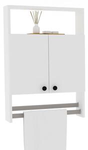 Kalune Design Závěsná koupelnová skříňka s věšákem na ručníky Banyo bílá