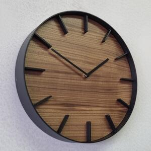 Nástěnné hodiny YAMAZAKI RIn Oscuro, ⌀ 27 cm