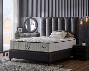 Čalouněná postel PRADA s matrací - černá 180 × 200 cm