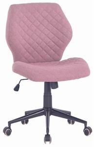 OTOČNÁ ŽIDLE, tkaná látka, růžová Carryhome - Otočné židle