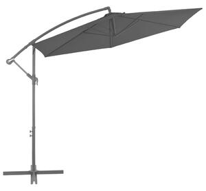 Konzolový slunečník Funkin s hliníkovou tyčí - černý | 300 cm