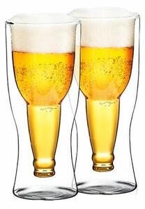 Termo sklenice na pivo Hot&Cool 370 ml, 2 ks