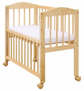 Drevko Dětská postýlka k posteli Baby s odnímatelným bokem - 90 x 41 cm