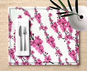 Ervi bavlněné prostírání na stůl - květy sakury