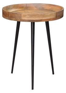 Noble Home Přírodní mangový odkládací stolek Punaro, 45 cm