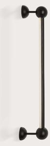 Il Fanale 278.03.NN Majorette, černé lineární svítidlo z kovu a dřeva, 8,5W LED 2700K, délka 50cm