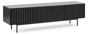 Černý TV stolek 180x52 cm Sierra – Teulat