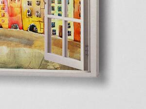 Liox Obraz malba domy Rozměr: 40 x 25 cm