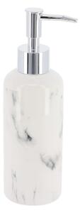 Dávkovač mýdla Nardi Marble, bílá/s chromovými prvky, 260 ml