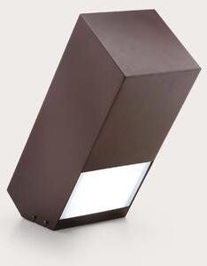 Il Fanale Inbox, geometrické venkovní svítidlo, 20W LED 3000K, hnědá, výška 50cm, IP66