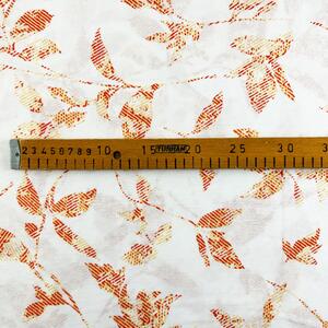 Ervi bavlna š.240 cm - Oranžové listy - 27257-4, metráž -