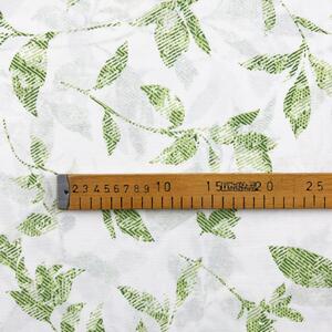 Ervi bavlna š.240 cm - Zelené listy - 27257-5, metráž -