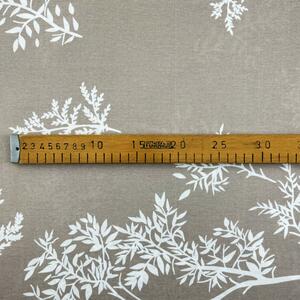 Ervi bavlna š.240 cm - bílé větvičky na hnědém č.1868-2, metráž