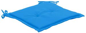 Podušky na zahradní židle - 2 ks - modré | 50x50x3 cm