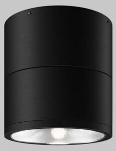 Maytoni Moderní stropní LED svítidlo SPIN, 12W, v. 10,8 cm, 3000K, IP54 Barva: Černá
