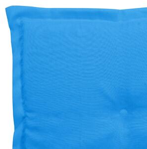 Podušky na zahradní židle - 2 ks - modré | 50x50x3 cm