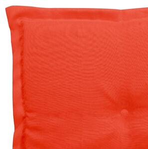 Podušky na zahradní židle - 2 ks - červené | 50x50x3 cm