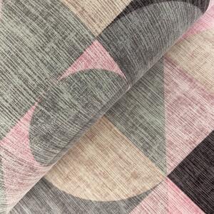 Ervi bavlna flanel š.240cm Abstrakce růžovo-šedá - 26589-10, metráž