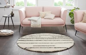 Béžový kulatý koberec ø 160 cm - Ragami