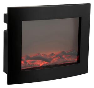 LED dekorace moderní krb COZY WARM 40x50 cm, černý