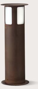 Il Fanale 258.02.FF Porto, venkovní sloupek z kovu s přirozenou rzí, 1x15W E27, výška 62cm, IP65