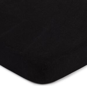 Jersey prostěradlo černá, 90 x 200 cm