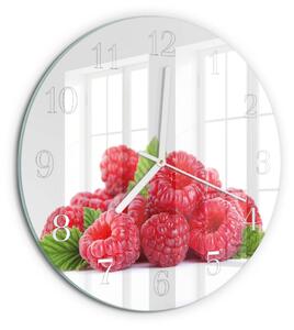 Skleněné hodiny na stěnu Maliny zsob-fi30-00089707