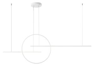 REDO Group 01-1849 Giotto, moderní závěsné svítidlo, 66W LED 4000K dimswitch, bílá, délka 176cm