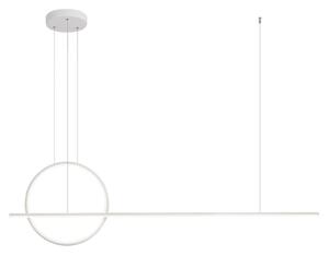 REDO Group 01-1734 Giotto, moderní závěsné svítidlo, 49W LED 3000K dimswitch, bílá, délka 143cm