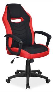 Kancelářská židle - CAMARO, čalouněná, různé barvy na výběr Čalounění: černá/červená