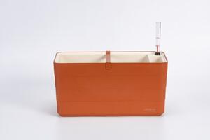 Samozavlažovací truhlík PLASTIA BERBERIS 40 cm terakota + slonová kost