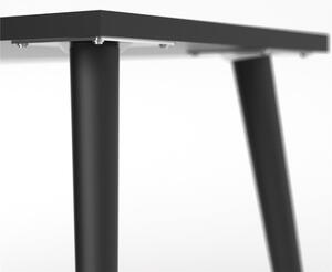 Pracovní stůl s černou deskou 145x81 cm Oslo - Tvilum
