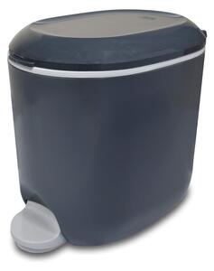 Tmavě šedý nášlapný plastový odpadkový koš 3,5 l – Addis