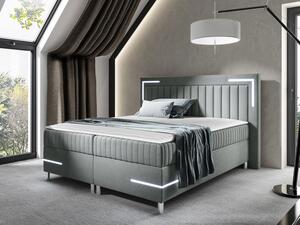 Kontinentální postel Suhak 3 LED, Rozměr postele: 160x200, Barva:: Velutto 15 Mirjan24 5903211273216