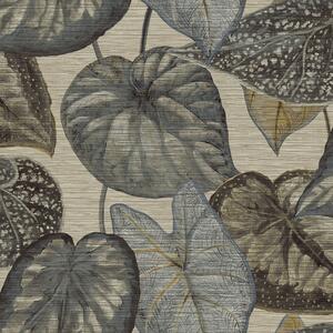 Strukturovaná vliesová tapeta, listy TA25051 Tahiti, Decoprint