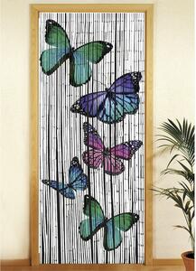 Bambusový závěs do dveří 200x90 cm Butterflies - Maximex