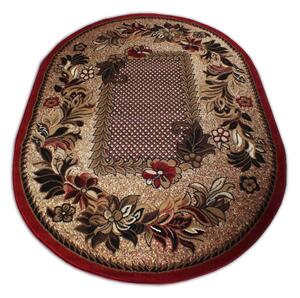 Makro Abra Oválný koberec BCF Alfa 01 červený Rozměr: 150x210 cm