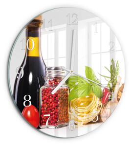 Skleněné hodiny na stěnu Těstoviny zsob-fi30-00089457