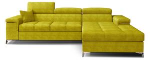 Moderní rohová sedačka Relina, žlutá Roh: Orientace rohu Levý roh