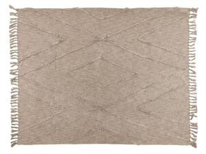 Světle hnědý bavlněný přehoz na dvoulůžko 250x260 cm Sahara - Tiseco Home Studio